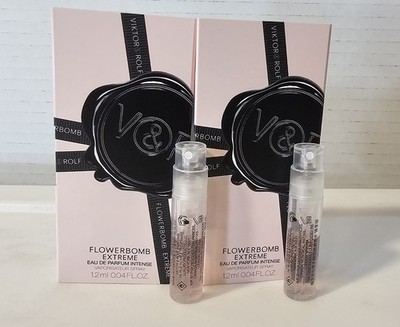 Flowerbomb Extreme Eau de Parfum Vaporized 2 Pac Spray 1.2ml 0.4fl oz New Box