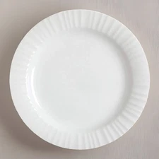 Set of 4 CorningWare Tableware French White Porcelain 10.75" Dinner Plates