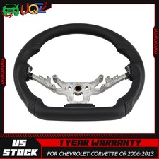 Full Leather Steering Wheel Fit For Chevrolet Corvette C6 2006-2011 2012 2013