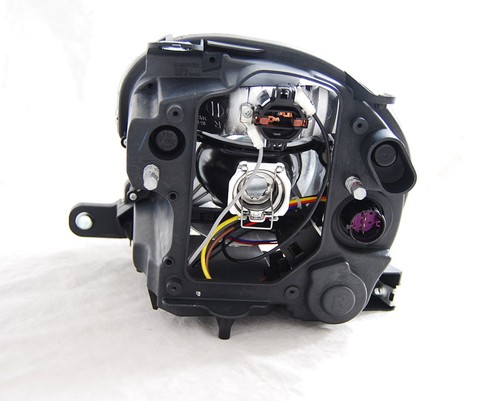 headlights for FIAT 500 2007 2008 2009 2010 2011 2012-2015 PROJEKTOR chrome LHD - Foto 2 di 2