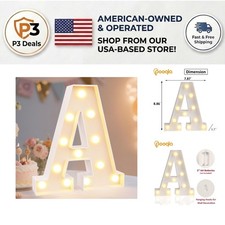 Personalized LED Alphabet Letter Lights - Ideal for Weddings  Celebrations A