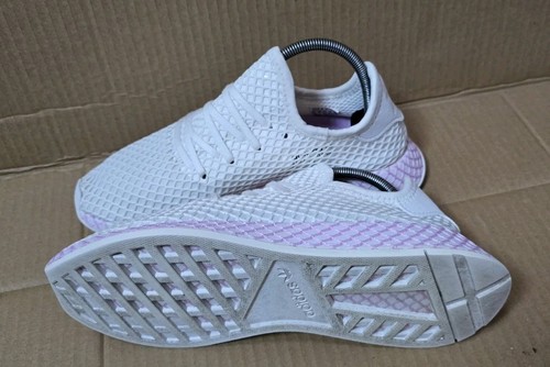 ADIDAS DEERUPT TRAINERS SIZE UK 7 WHITE LILAC AND PINK EXCELLENT CONDITION - Imagen 6 de 10