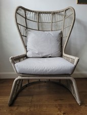 Modern Peacock Outdoor Garden Rattan Armchair Conservatory Perfect condition