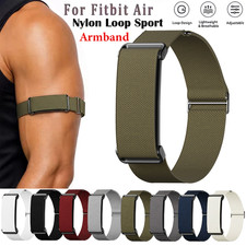 For Google Fitbit Air 2026 Nylon Sports Band Adjustable Loop Armband Bicep Strap