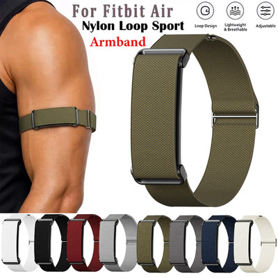 For Google Fitbit Air 2026 Nylon Sports Band Adjustable Loop Armband Bicep Strap