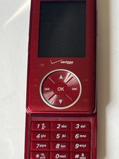LG Chocolate VX8500R Verizon Red Slider Cell Phone Vintage w/ Battery