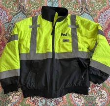 MCR Safey Luminator Reflective Jacket Insulated High Vis Small