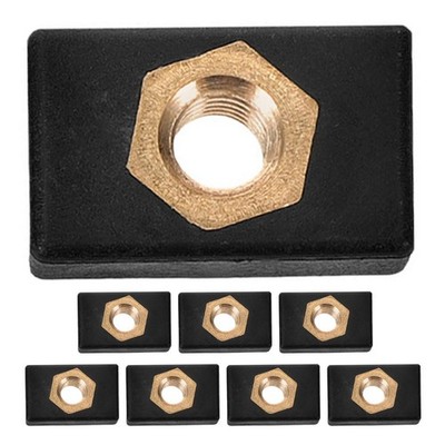 8Pcs Kayak Accessory Mount Track Nuts Durable Plastic Zinc Alloy for Boats