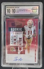 2020 Panini Contenders Football  Rookie Ticket Auto Brandon Aiyuk Arena Club 10