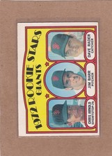 1972 O PEE CHEE BASEBALL GIANTS ROOKIE STARS #232 DAVE RADER EX *A49829