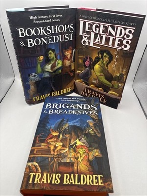 Legends & Lattes Trilogy Broken Binding SIGNED Travis Baldree Set Tier 1