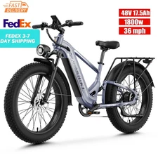 1800W 48V 17.5AH Electric Dirt Bikes for Adults 36MPH 85Miles Off-road E-bike