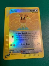 Doduo 73/147 Common Aquapolis Pokemon Reverse Holo Heavily Played