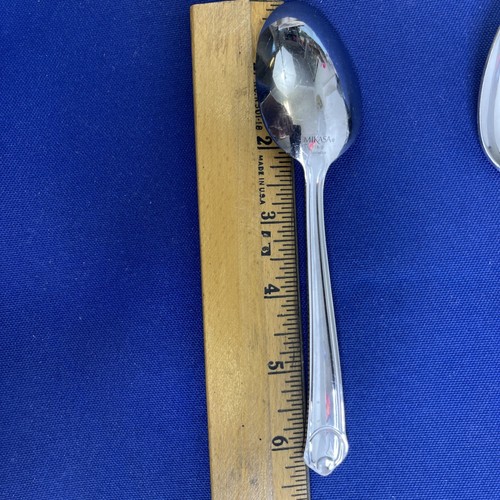 (5) Mikasa CLASSICO SATIN Teaspoons 18/0 Stainless 6-3/8" Indonesia Flatware - Picture 3 of 9