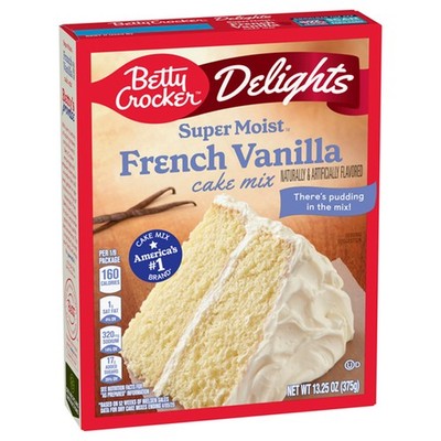 Betty Crocker Delights Super Moist French Vanilla Cake Mix 375g | USA Amerika