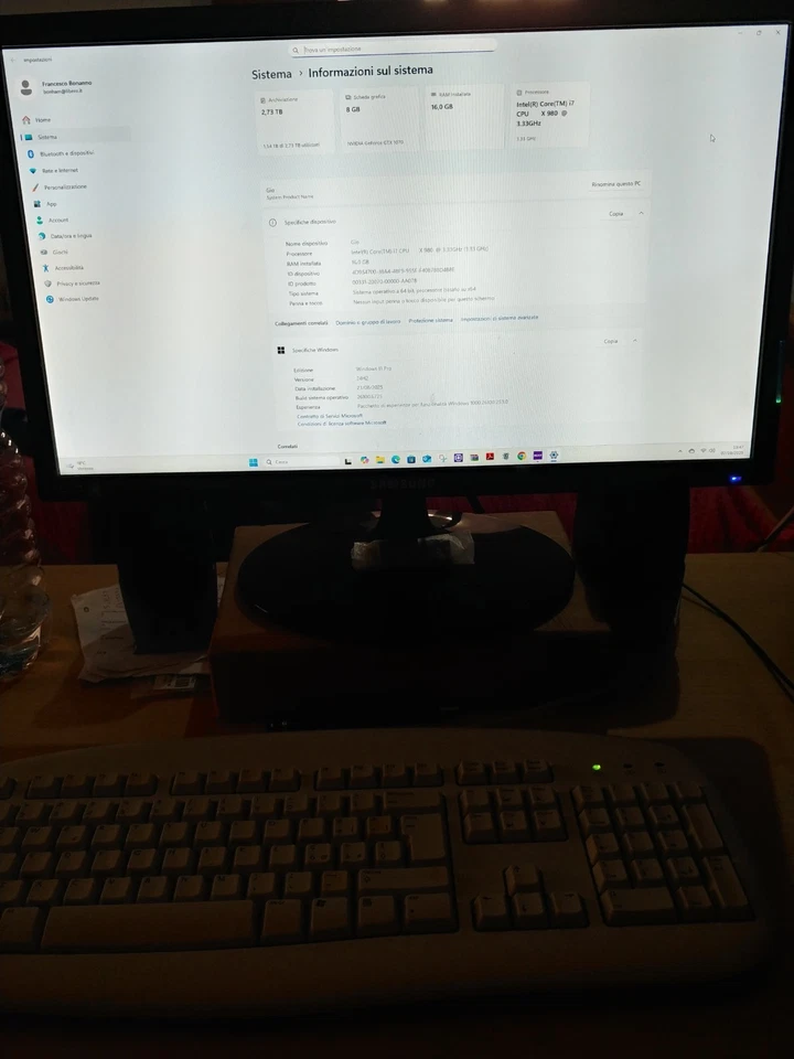 Asus Sabertooth x58, cpu Intel 980x 3300mhz, ddr3 1866mhz 4x4gb + mascherina - Immagine 3 di 4