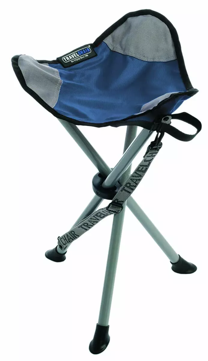 TravelChair Slacker Chair, Super Compact, Folding Tripod Camping Stool