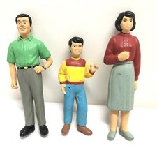 Lot of 3 Vintage 1993 Community Block Play People Lakeshore Figures 5in