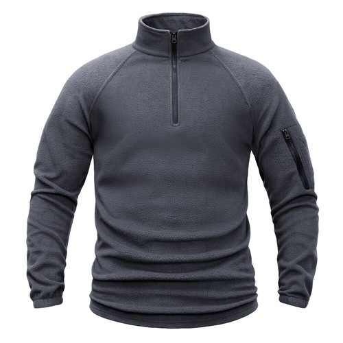 Men's Sweatshirt Casual Windbreaker Polar Fleece Coat Outerwear - Picture 5 of 10