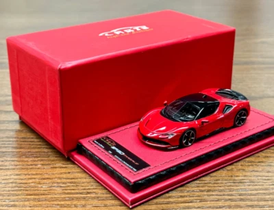 ART 1/64 フェラーリ SF90 ART 1:64 Red SF90 Stradale Hard Top Sports Model Diecast