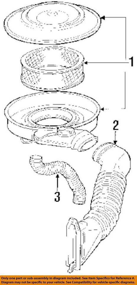 Used Air Cleaner Assembly fits: 1990 Chevrolet Blazer s10/jimmy s15 6-262 4.3 Gr - Изображение 3 из 4