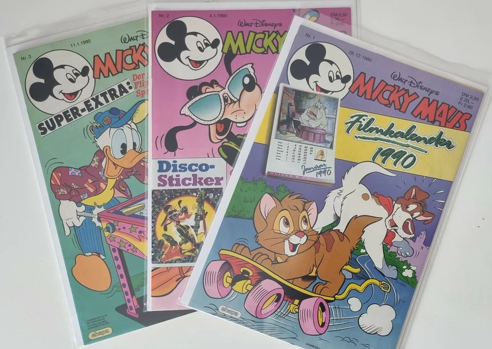 Micky Maus 1990 = COMIC AUSWAHL = mit allen Beilagen! - Bild 1 von 1