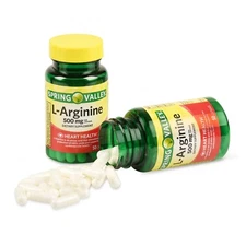 Spring Valley L-Arginine Dietary Supplement Twin Pack 500 mg 50 count $