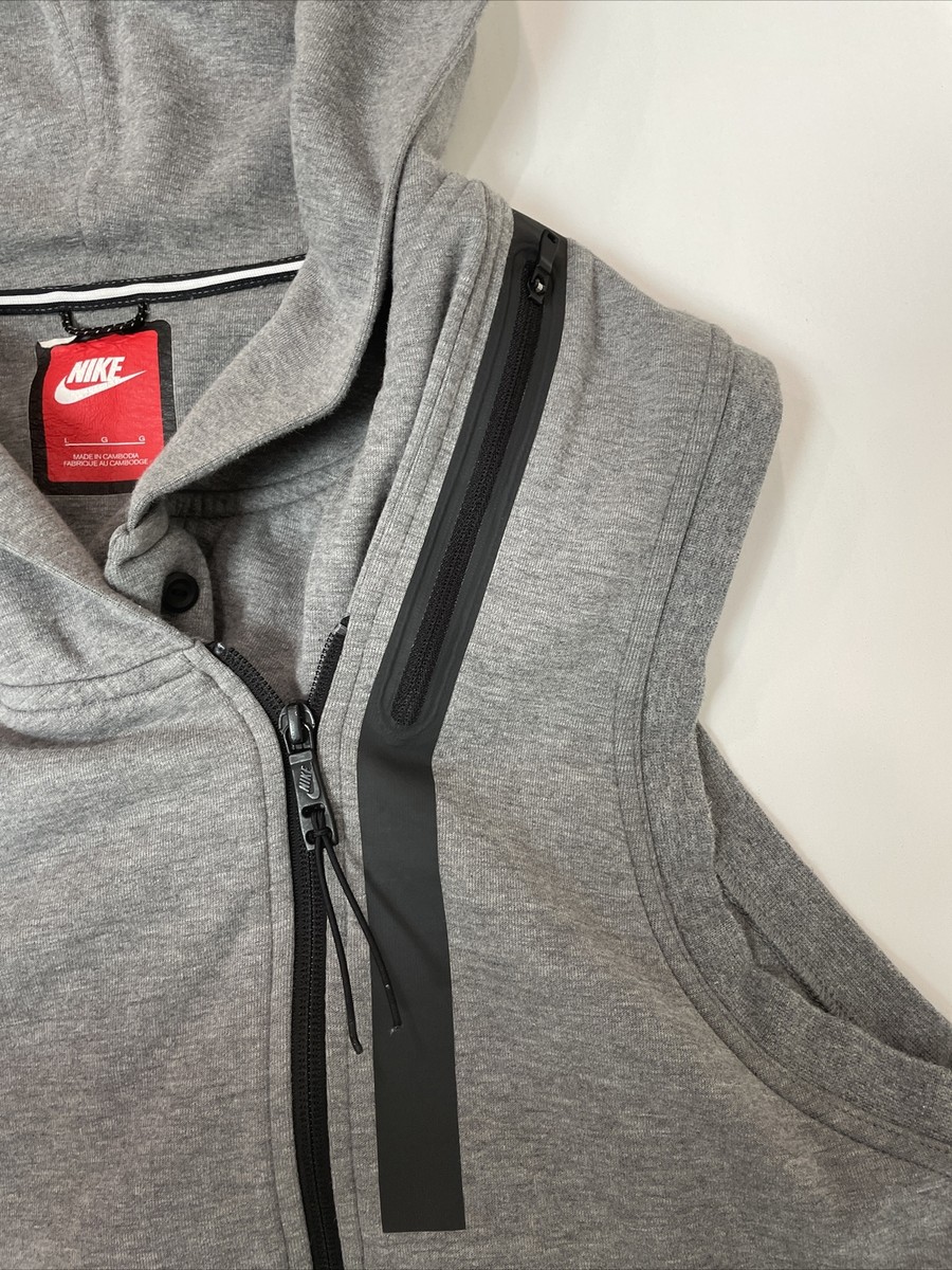 nike grey gilet