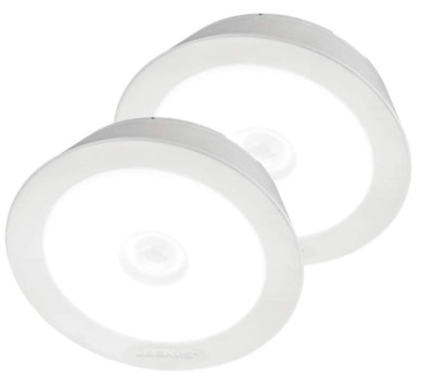 Beams MB981 200 Lumen LED Battery Powered Motion Sensing In/Outdoor, White, 2 pk