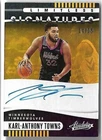 KARL-ANTHONY TOWNS 2019 PANINI ABSOLUTE AUTO AUTOGRAPH CARD #14/25!