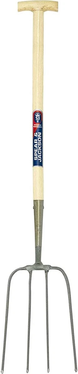 Spear Jackson 1600FD Agricultural Hay Manure Fork T Grip Ash