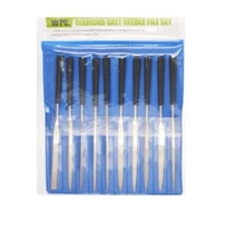 10PC MINI NEEDLE FILE RASP SET MICRO TOOL JEWELER FINE SHAPING diamond grit