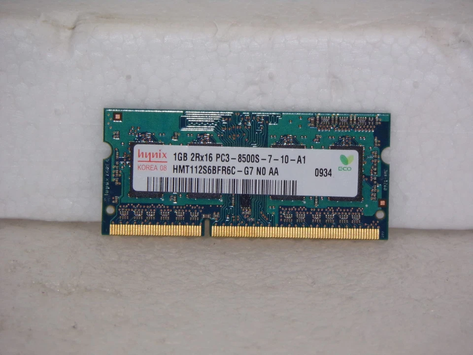 HYNIX 1GB 2Rx16 PC3-8500S-7-10-A1 HMT112S6BFR6C-G7 Laptop Memory RAM Used - Image 2 of 4
