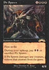 Pit Spawn ~ Heavily Played Exodus MTG Magic UltimateMTG Black Card