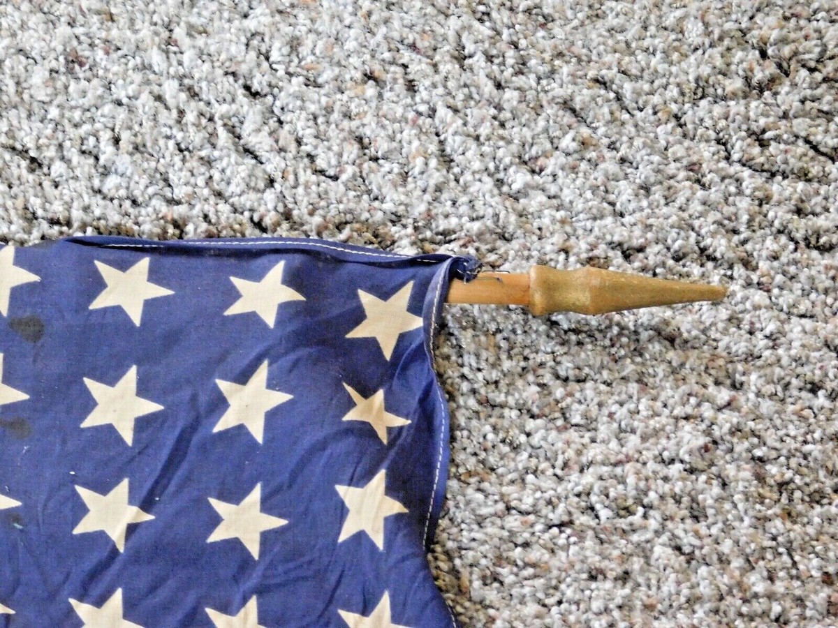 Vintage WWII or Later 48 Star USA Flag 33