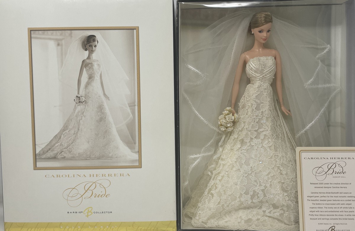 Mattel Carolina Herrera Bride Barbie Doll 2005 Gold Label Mattel Carolina Herrera Bride Barbie Doll 2005 Gold Label