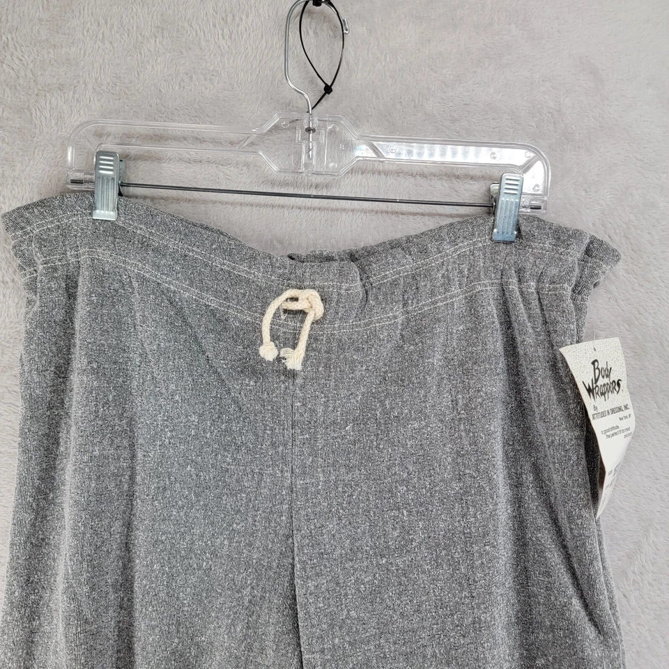 Pantalones deportivos Body Wrappers para mujer gris con cordón cintura tiro alto talla M nuevos con etiquetas Foto 3 de 4