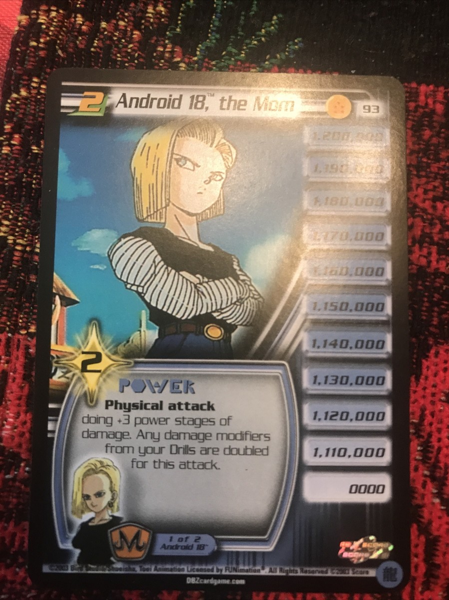 Dragonball Z CCG Majin Buu Saga #93 Android 18 the mom Rare
