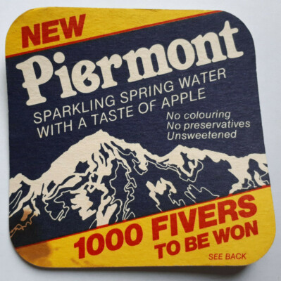 Taunton Cider Co - Piermont - Win A Fiver - Vintage Bierdeckel 1986