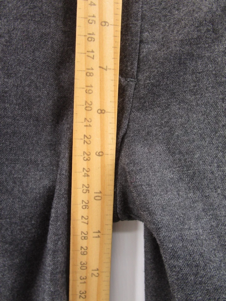 Pantalones Gunex Mujer 12 Gris Lana Virgen Mezcla Cachemira Pantalones Bootcut Italia Foto 4 de 4