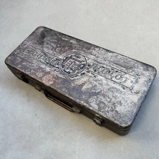 Vintage TOYOTA MOTOR Toolbox Old Logo Case Storage Lockable JDM