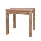 Mango Oak Effect Extending Dining Table 4 6 Seater Kubu Ex Display Boxed Damage