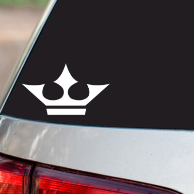 Crown Sticker Royalty Princess Queen S19 all chrome & regular vinyl ...