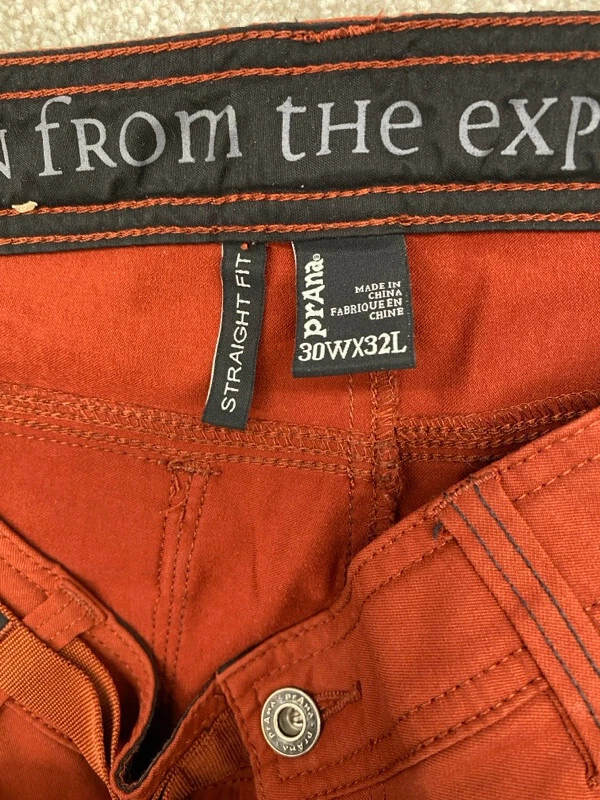 prana cargo pocket straight leg stretch pants