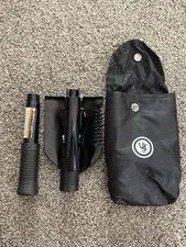 U-Dig-It Black Mini Folding Shovel - Shovel,Pick & Saw With Carrying Case Travel