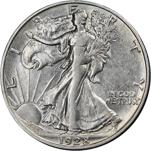 New Listing1928-S Walking Liberty Half XF/AU Details Nice Eye Appeal Nice Strike