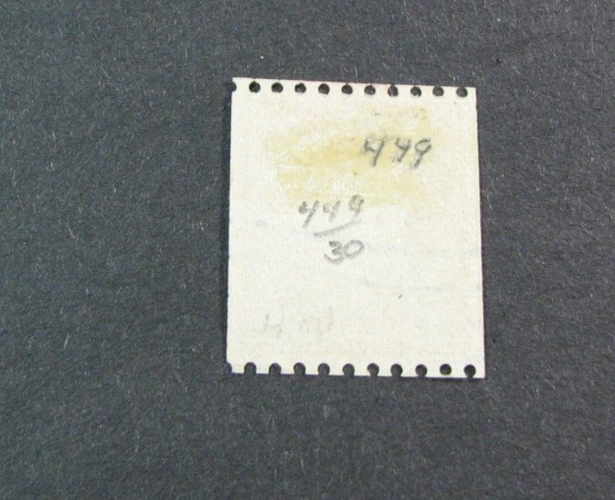 US Stamp Scott# 449 Washington Used 1915-16 H358 - Image 2 of 2