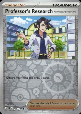 Professor's Research Sycamore] 125/131 SV: Prismatic Evolutions  Reverse Holo NM