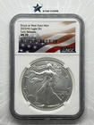 2023(W) Silver Eagle NGC MS70 Early Releases American Flag Label