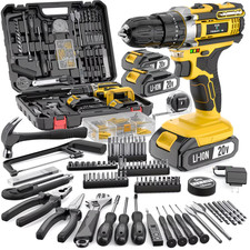 Electric Drill ToolBox Set  Cordless Rechargeable Electric Drill Tool Set